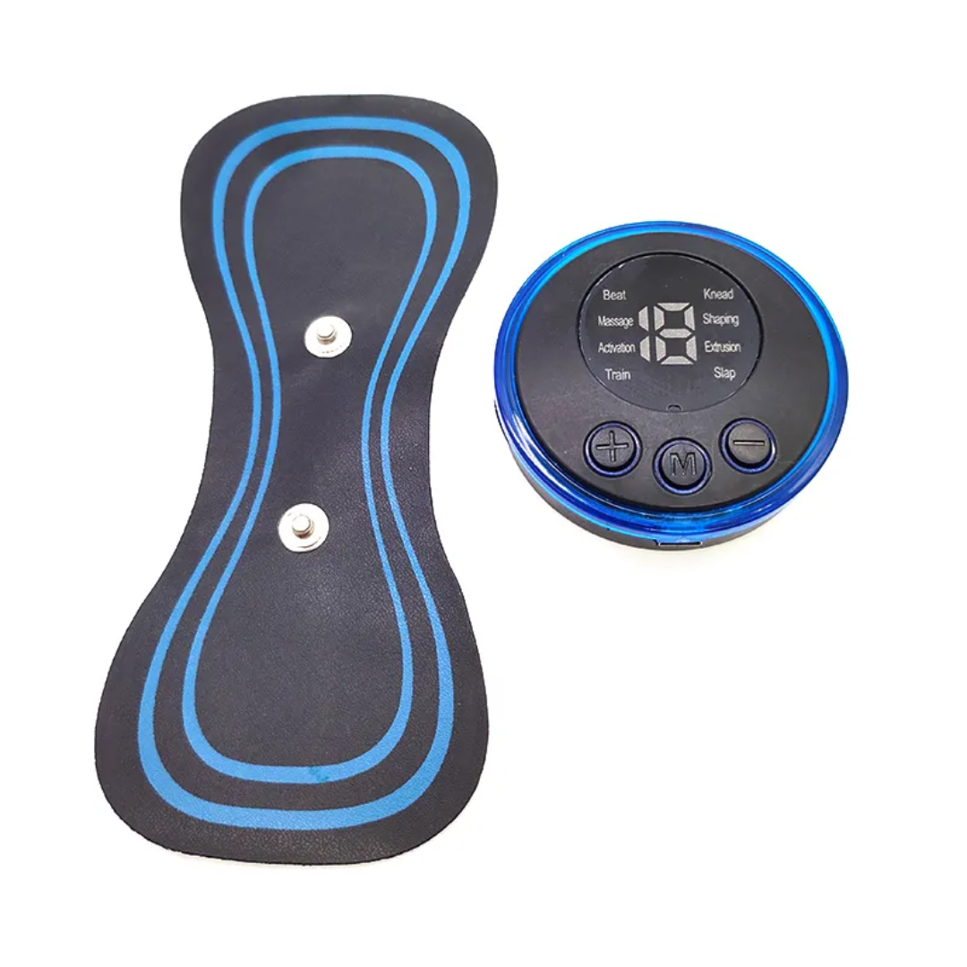 Masseur cervicales portable VibraX avec écran de contrôle et modes de massage.